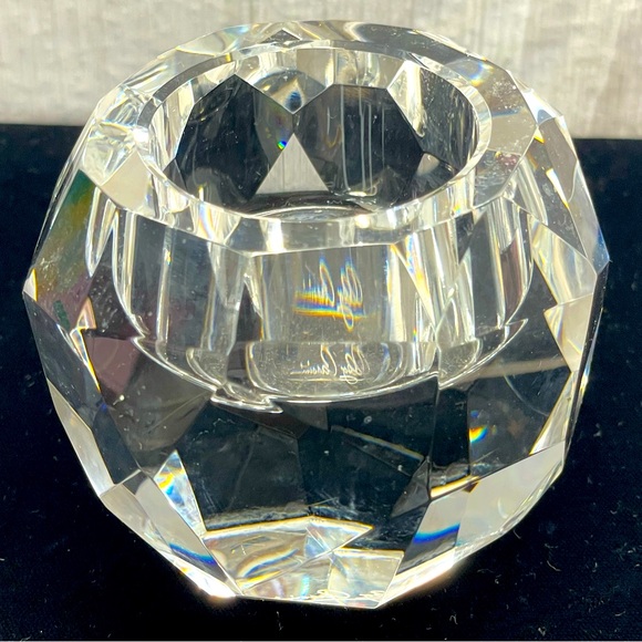 Oleg Cassini Crystal Tealight Candle Holder - Picture 1 of 7